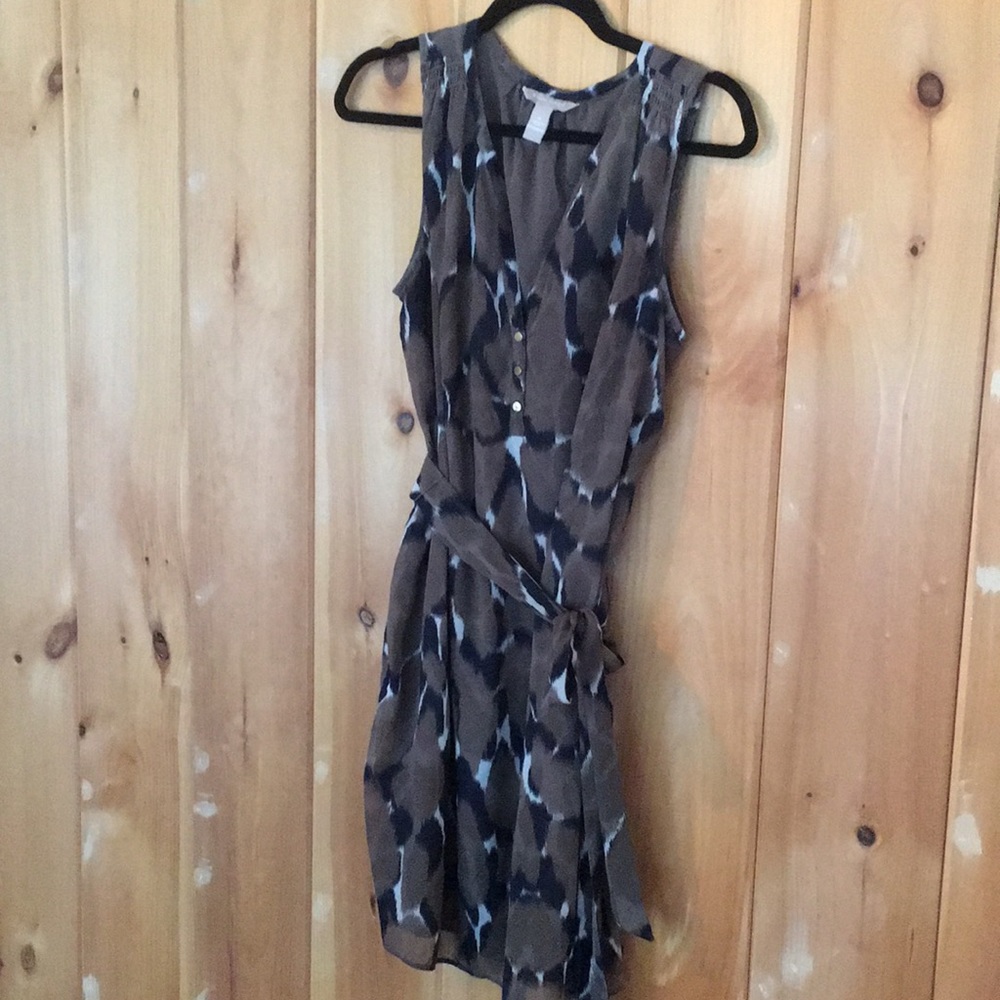 Banana republic print dress size 10
